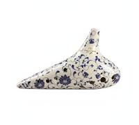 Hellery Ocarina in Ceramica 12 Fori Flauto Ocarina Strumento Musicale per Lezioni Progressione Fluida Finitura Porcellana Classica Struttura Equilibrata