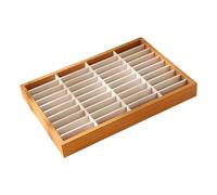 Hellery Organizer Rettangolare Multifunzionale per Braccialetti E Gioielli, Ideale Come Regalo per Figlie, Madri E Fidanzate, Beige Bianco