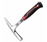 Hellery Outdoor Multipurpose Axe Zappa Piccone Piccone Mattock Piccozza Utensile da Scavo Robusto Testa E Manico Integrati per Maggiore Stabilità Presa Sicura, Black Red, L