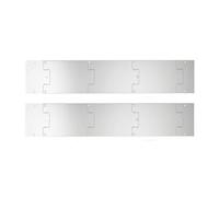 Hellery Pedana per Resistente Ruggine | Antigraffio, Piastra di Protezione per, Argento, Case, Magazzini, 6 X 30IN