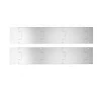 Hellery Pedana per Resistente Ruggine | Antigraffio, Piastra di Protezione per, Argento, Case, Magazzini, 8 X 34IN