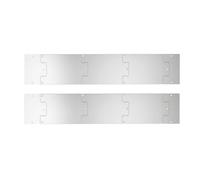 Hellery Pedana per Resistente Ruggine | Antigraffio, Piastra di Protezione per, Argento, Case, Magazzini, 8 X 36IN
