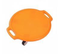 Hellery per Bambini Equilibrio Piattaforma Gioco Allenamento Coordinazione Consapevolezza Corporea Ruote Silenziose a 360 Gradi Fondo Antiscivolo PP Gomma, Arancione