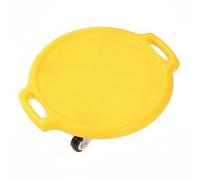 Hellery per Bambini Equilibrio Piattaforma Gioco Allenamento Coordinazione Consapevolezza Corporea Ruote Silenziose a 360 Gradi Fondo Antiscivolo PP Gomma, Giallo