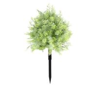Hellery Pianta Artificiale da Giardino con Picchetto Finto in Pp Facile da Installare E Manutenere Adatta a Natale Recinzioni Spazi Esterni, Verde Chiaro
