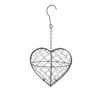 Hellery Posatoio per Uccelli a Forma di Cuore, in Ferro, Decorativo per l'inverno, Ideale per Nidi Artificiali E Casette per Colibrì.