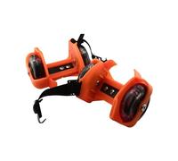 Hellery Ruote per Tallone Pattinaggio a Rotelle Tappetini Antiscivolo Tappetini Scintillanti Rulli Regolabili Scarpe con Ruote Ruote Luminose Scarpe da Pattin, Arancione