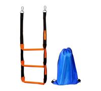 Hellery Scala di per Barche in Corda Robusta con Gradini Larghi E Sicuri per Adulti Adatta a Kayak Canoe E Motoscafi, 3 Gradini 30x114cm