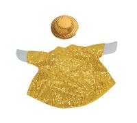 Hellery Set da con Cappello Incantevole Statua H Decorazione per La Casa con Paillettes Decorative, Oro