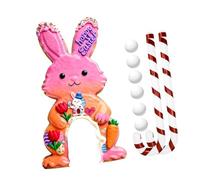 Hellery Set da Golf per Feste di Pasqua, Giocattolo per L'apprendimento Precoce, Golf da Giardino, per Interni Ed Esterni, Celebrazione Pasquale, Camera D, Style F