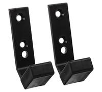 Hellery Set di 2 Supporti per Bilancieri da Parete, Portaoggetti per Attrezzature Fitness, Supporti per Bilancieri Salvaspazio, Facili da Installare, Materiale Papp, 12x4.5 Cm