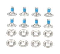 Hellery Set di Viti per Attacchi da Snowboard, Viti di Montaggio per Sport Invernali in Acciaio Inossidabile