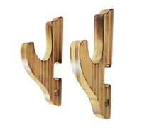 Hellery Supporto da Parete per Esposizione, Organizer Compatto in Legno, Appendiabiti con Gancio per Wakizashi Samurai, 1 Livello