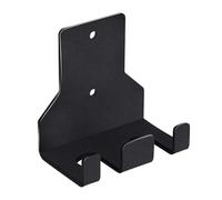 Hellery Supporto per Bilanciere da Parete, in Metallo Resistente con Fori di Montaggio, Organizer per Bilanciere da Sollevamento Pesi, Doppia Barra