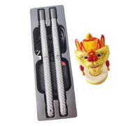 Hellery Tamburo Ad, Tamburi Ad, Giocattolo Portatile Tradizionale Cinese per La Danza, Bacchette per Amanti Della Musica.