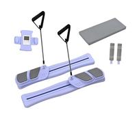 Hellery Tavola da Pilates, Reformer Pilates Portatile, Macchina Multifunzionale per L'allenamento Addominale, Materiale PP, Adatta per La Routine, Viola