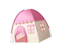 Hellery Tenda a Forma di Teepee per Bambini, Casetta da Gioco con Angolo Lettura, Spaziosa Casetta da Gioco per Bambini E Bambine di 3, 4, 5, 6 Anni, Neonati, Rosa