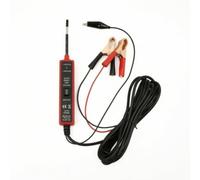 Hellery Tester Circuiti Auto Dispositivo Test Elettrico Veicolo Verifica Continuità Ricerca Corto Individuazione Interruzioni Cavo a Spirale Punta Precisa, Rosso, Piccolo