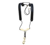 Hellery Tracolla per Sassofono Cinghia a Doppia Spalla Imbracatura Universale E Cinturino Imbottito per Comfort Adatta per Sassofonisti di Alto Tenore E Bari, Nero