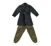 Hellery Uniforme da Soldato in 1/10 per Foto: Moderna, Accessorio per Vestiti da Bambola, Facile da Indossare, Abbigliamento in Miniatura, Completo Cappotto E Pantaloni