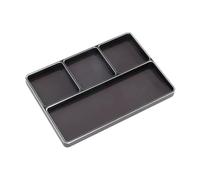 Hellery Vassoio Organizer in Metallo per Viti, Versatile E Pratico, Piccolo Vassoio Portautensili, Supporto per Componenti, Perni, Bulloni, Accessori, Nero