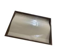 Hellery Vassoio Portaoggetti per Gioielli, 34,3 X 24,9 Cm, per Toeletta E Scrivania, Multifunzionale, Impilabile, Rivestito in Velluto, Style E