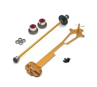 Hellery Veicolo Industriale Set Componenti Metallo Ingranaggi Differenziali Albero Trasmissione Supporto Chassis Compatibile con RC 1 12 Wei Li 124016 124017, Array, Oro