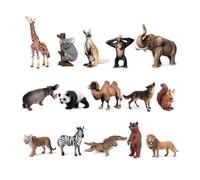 Hellery Wildlife Figurine Set Animali Selvatici Figure Modelli Giocattoli Include Realistici per Racconti E Abbinamenti Favorisce Creatività Adatto a Attività Didattiche Casa Asilo