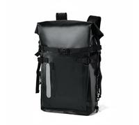 Hellery Zaino Impermeabile 30L Borsa Stagna Zaino da Escursione Zaino Multiuso con Sigillo Ermetico E Corpo in PVC 500D per Avventure All’aperto Adatto a, Nero, Nero, 30L