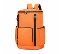 Hellery Zaino Porta Attrezzi con Cerniera Bidirezionale Impermeabile Zaino Porta Attrezzi Multitasche Borsa per Idraulici, Elastico, Array, Arancione