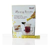Hellma Honig Sticks Miele Ideale per Té, Caffè E Muesli 100 Pezzi