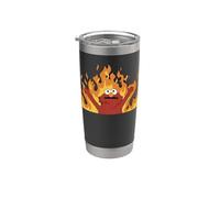 Hellmo Meme Tutto va bene, Sto bene, Fuoco ardente Bicchiere termico in acciaio inox doppia parete