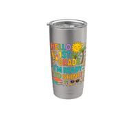 Hello 1st Grade I'm Ready to Shine Back to School Ragazze ragazzi Bicchiere termico in acciaio inox doppia parete