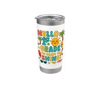 Hello 1st Grade I'm Ready to Shine Back to School Ragazze ragazzi Bicchiere termico in acciaio inox doppia parete