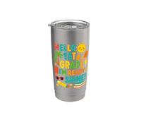 Hello 1st Grade I'm Ready to Shine Back to School Ragazze ragazzi Bicchiere termico in acciaio inox doppia parete