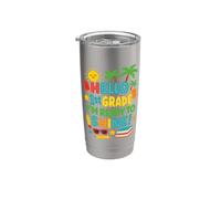 Hello 1st Grade I'm Ready to Shine Funny Back to School Kids Bicchiere termico in acciaio inox doppia parete