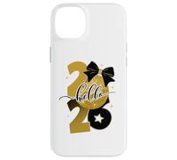 Hello 2026 gold disco ball bow new year celebration design Custodia per iPhone 14 Plus