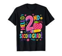 Hello 2nd Grade Back To School 2nd Grader Teacher Student Maglietta