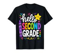 Hello 2nd Grade Back To School 2nd Grader Teacher Student Maglietta