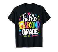 Hello 2nd Grade Back To School 2nd Grader Teacher Student Maglietta