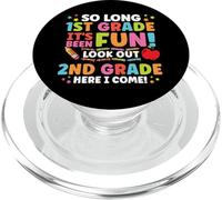 Hello 2nd Grade So Long 1st Fun Graduation Ritorno a scuola PopSockets PopGrip per MagSafe