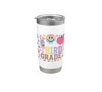 Hello 3rd Grade Boy Girls Teacher Third Grade Back to School Bicchiere termico in acciaio inox doppia parete