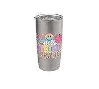 Hello 3rd Grade Boy Girls Teacher Third Grade Back to School Bicchiere termico in acciaio inox doppia parete
