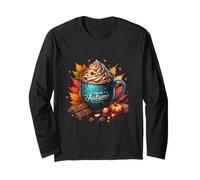 Hello Autumn Hot Cocoa Mug Graphic for Women Kids And Fall Maglia a Manica