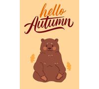 Hello Autumn Notebook: 6x9 Fall Journal with 120 Graph Pages | Cozy Autumn Themed Composition Book