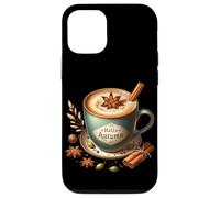 Hello Autumn Themed Coffee Mug For Women Cozy Fall Vibes Custodia per iPhone 12/12 Pro