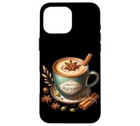 Hello Autumn Themed Coffee Mug For Women Cozy Fall Vibes Custodia per iPhone 16 Pro Max