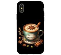 Hello Autumn Themed Coffee Mug For Women Cozy Fall Vibes Custodia per iPhone X/XS