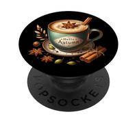 Hello Autumn Themed Coffee Mug For Women Cozy Fall Vibes PopSockets PopGrip Adesivo