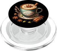 Hello Autumn Themed Coffee Mug For Women Cozy Fall Vibes PopSockets PopGrip per MagSafe